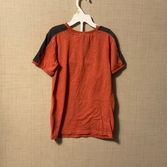 7 For All Mankind Orange Tee with Black Details - Picture 2 of 7